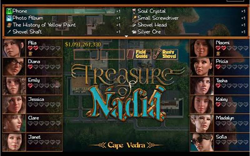 Requirements To Play Treasure Of Nadia Apk For Android 2024 